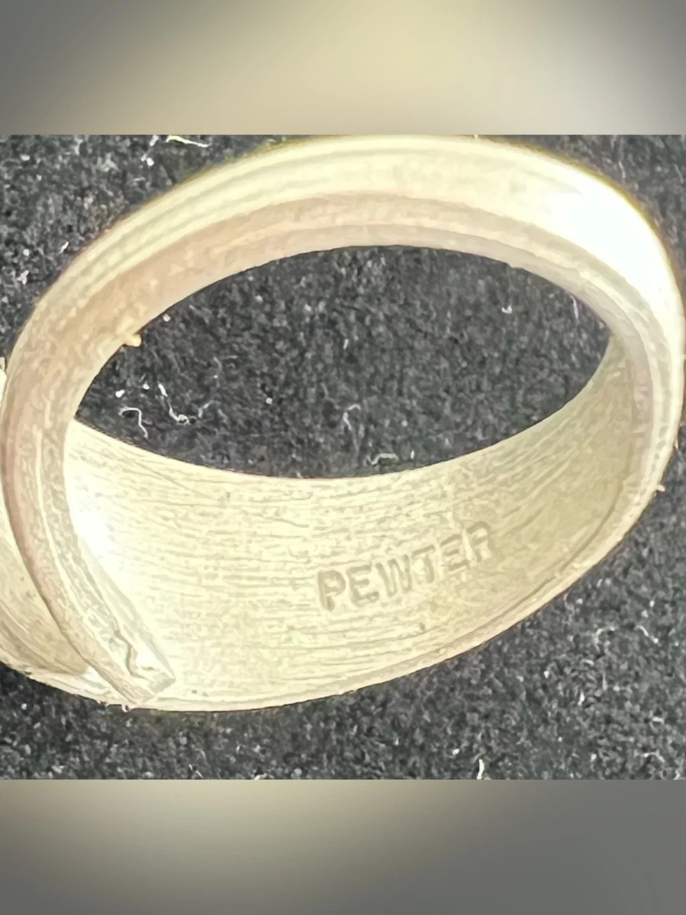 Vintage Pewter Spoon Ring